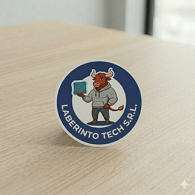 Sticker Laberinto Tech